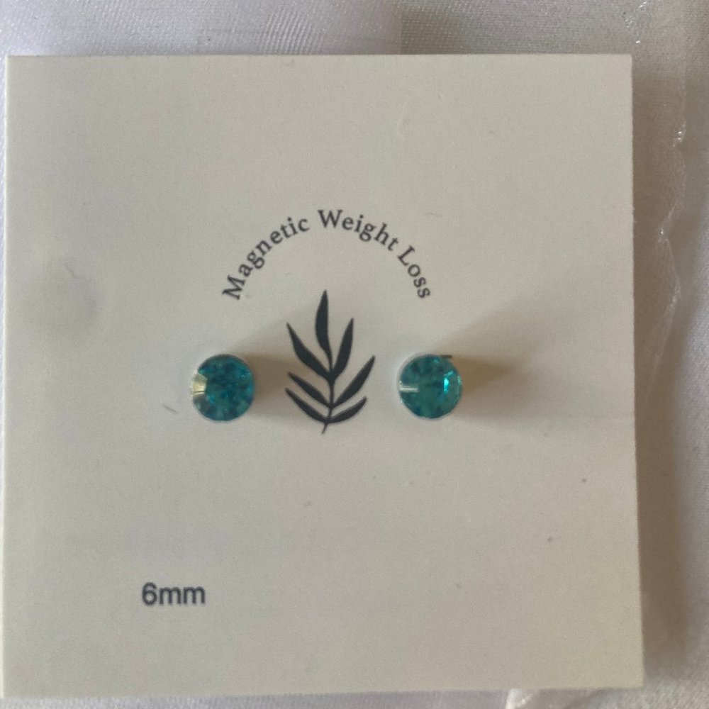 Crystal Magnetic Earrings - 6mm